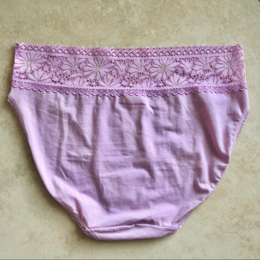 Victoria Secret Lilac Shine Cotton Panties LOT M - Picture 9 of 11